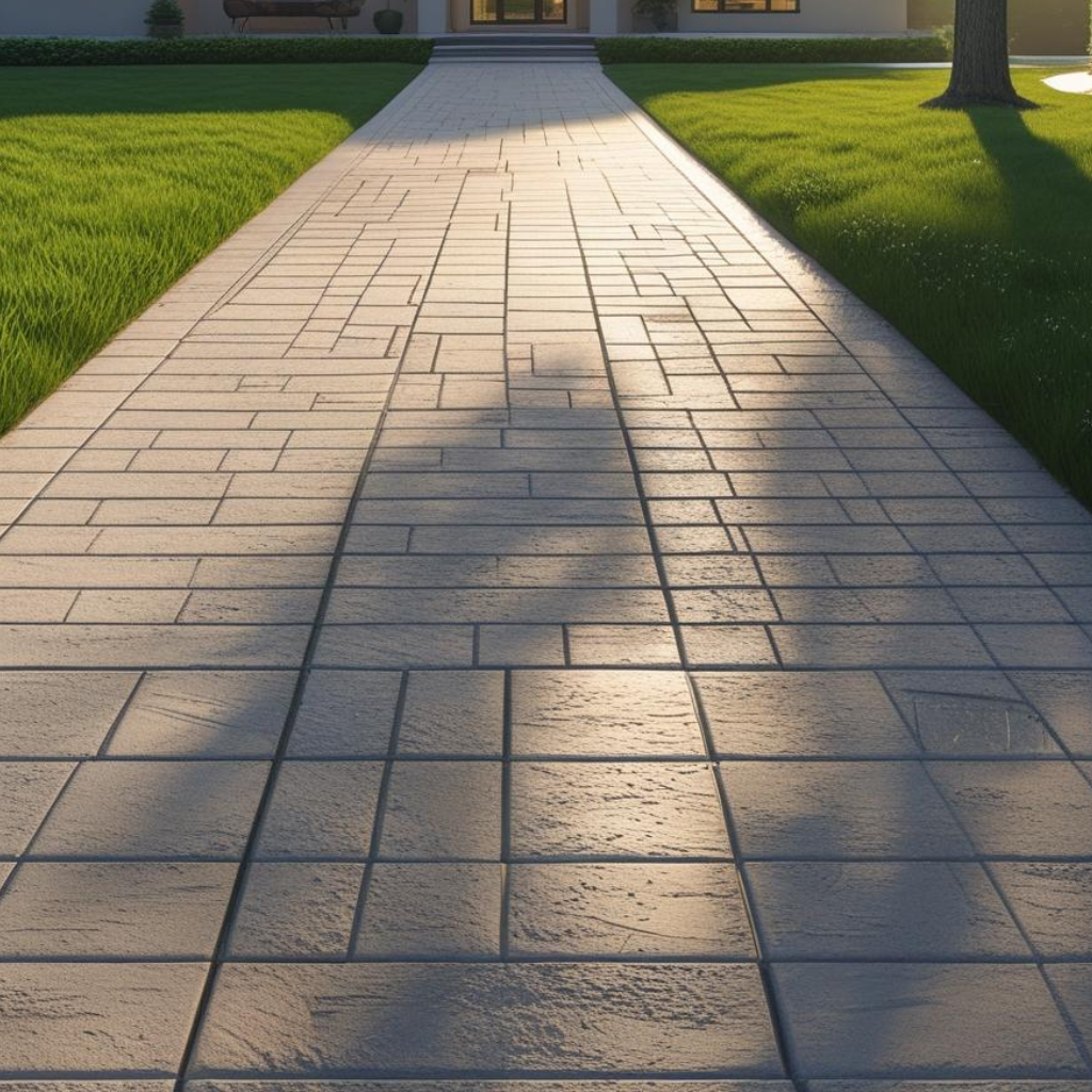 Driveway Concrete Paved by Deeside driveway company